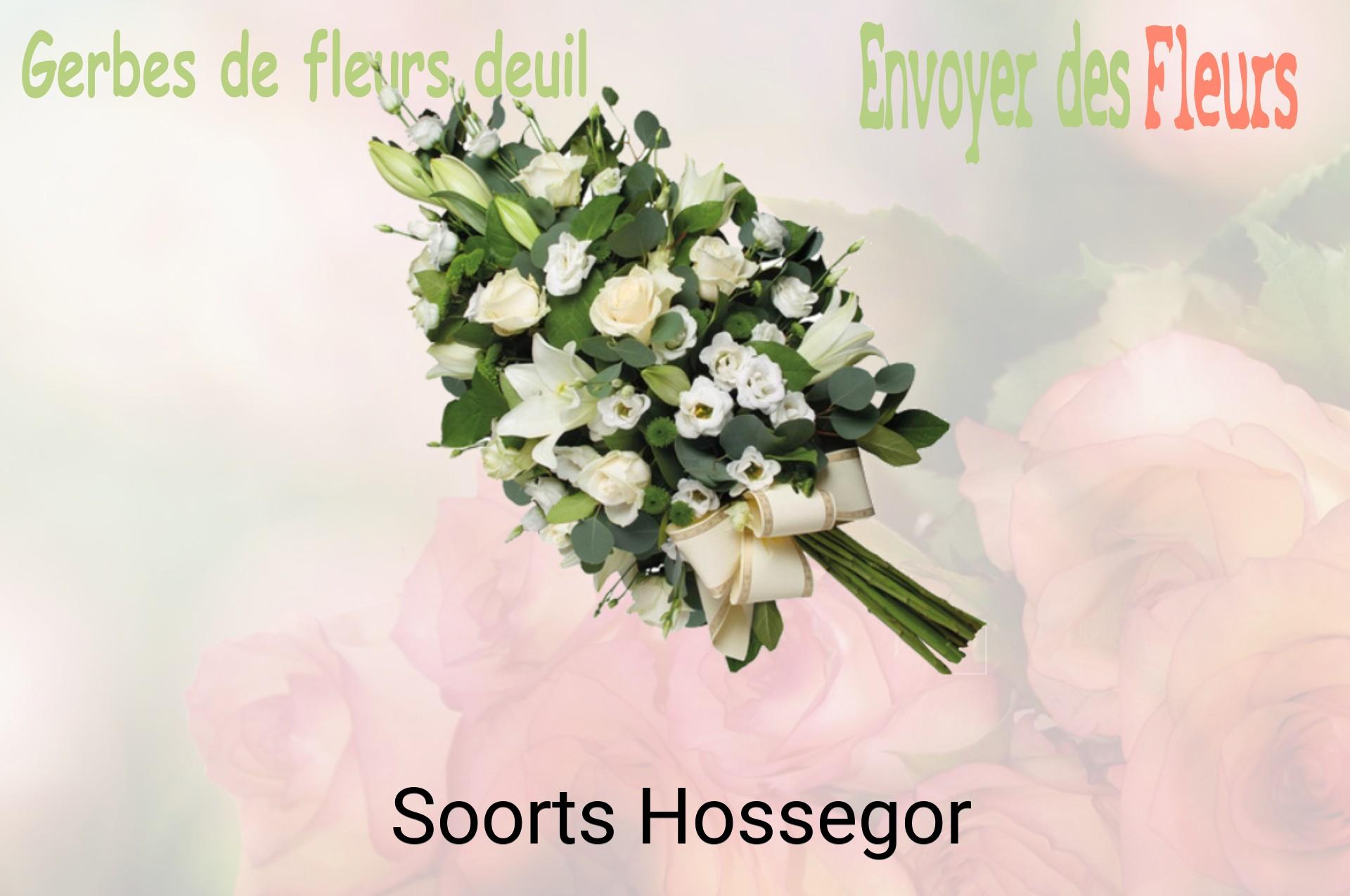 Gerbe de fleurs de deuil livrée à Soorts-Hossegor